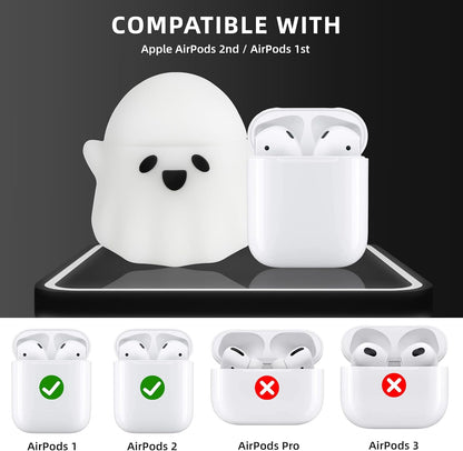 Compatible with Airpods 2/1 Case Cover Cute, Glow in the Dark