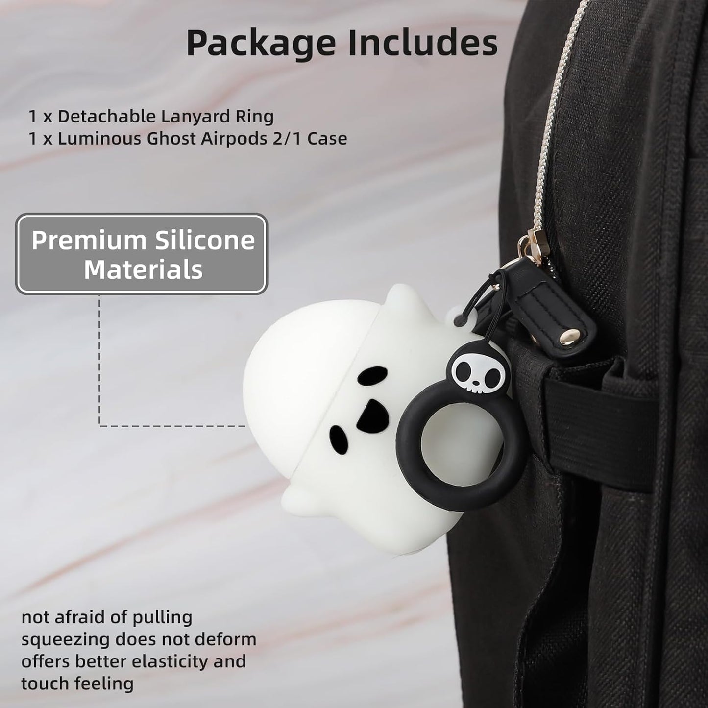 Compatible with Airpods 2/1 Case Cover Cute, Glow in the Dark