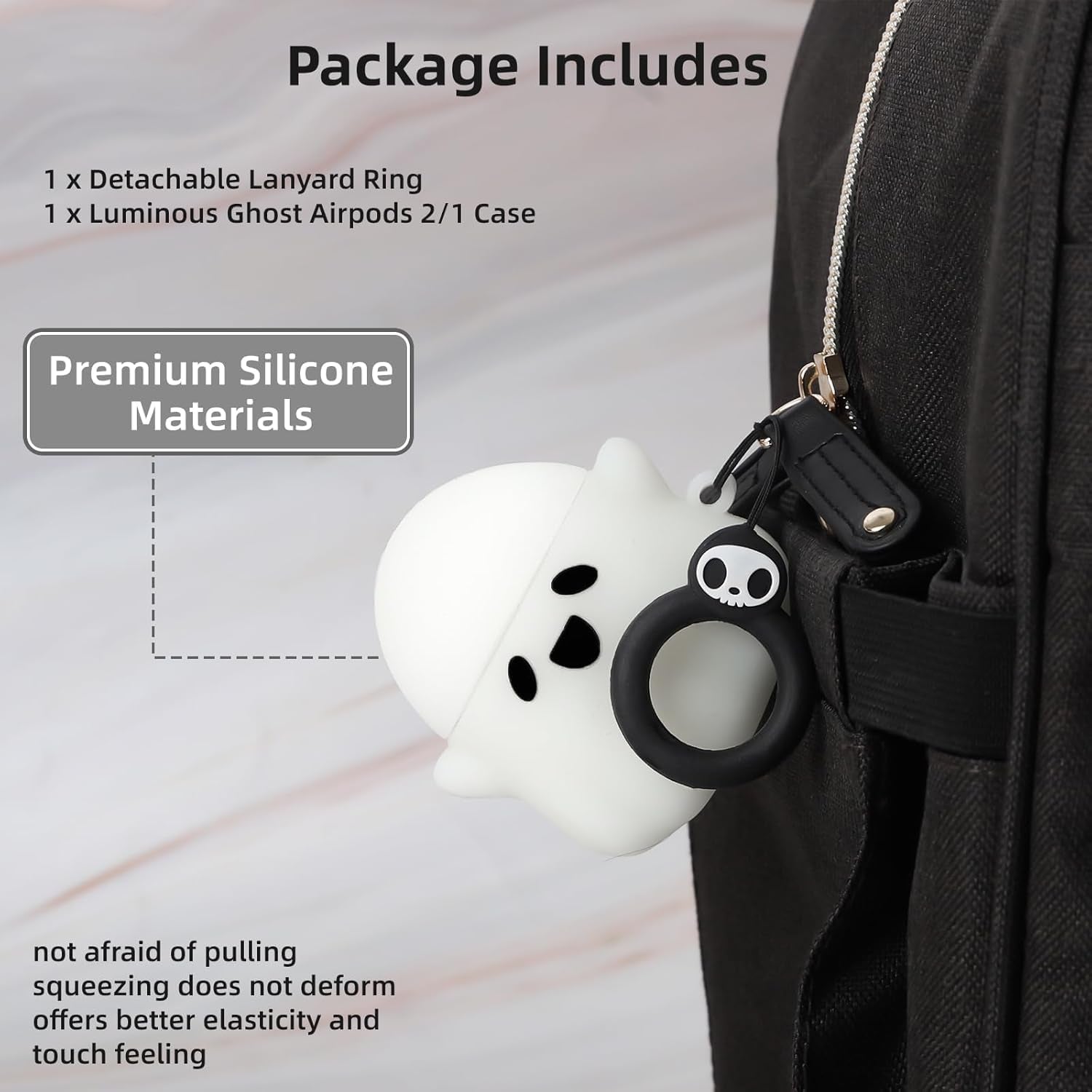 Compatible with Airpods 2/1 Case Cover Cute, Glow in the Dark