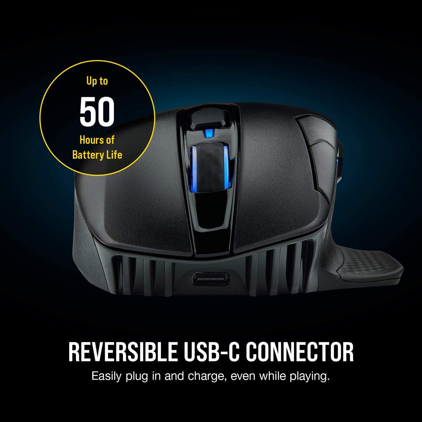 Corsair Dark CORE RGB PRO Wireless/Wired FPS MOBA PC Gaming Mouse – Black