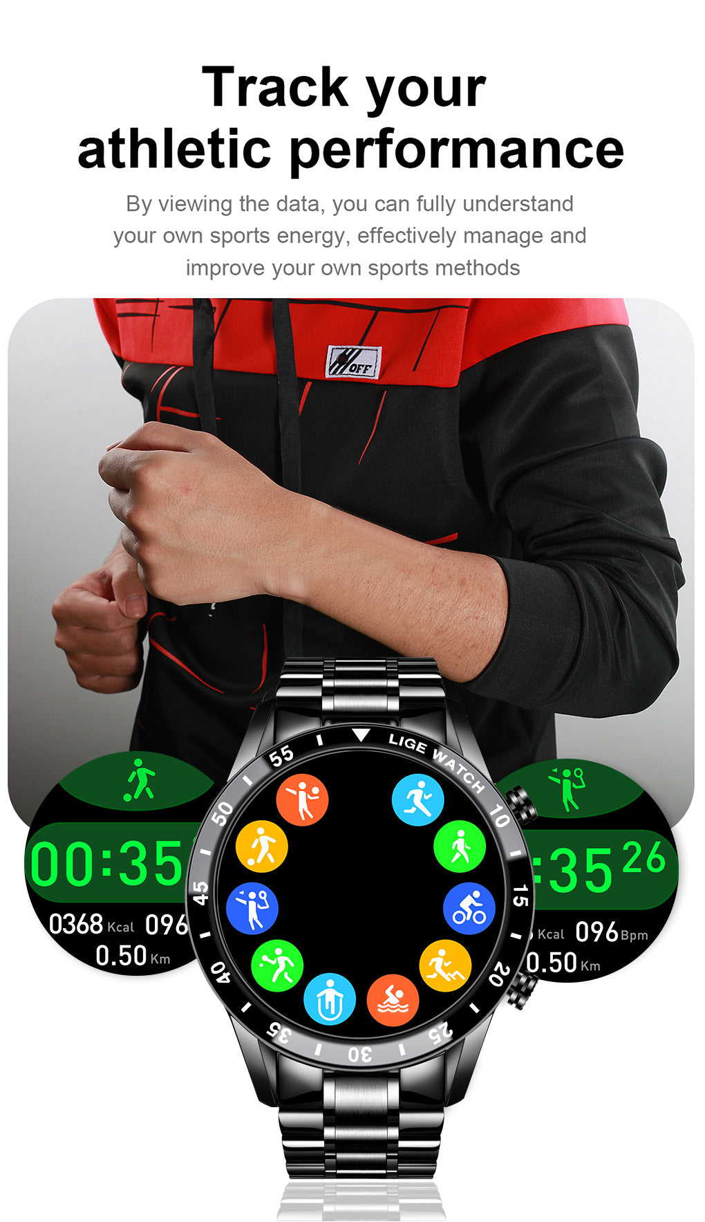 Lige'S New Smart Watch Upgrade Smart Wearable Watch