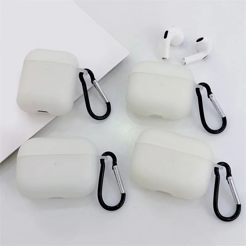 Night Light Luminous Silicone Soft Earphone Case for Apple Airpods 4 3 1 Pro 2 Air Pods Pro2 Pro3 3Rd Generation Headphone Cover