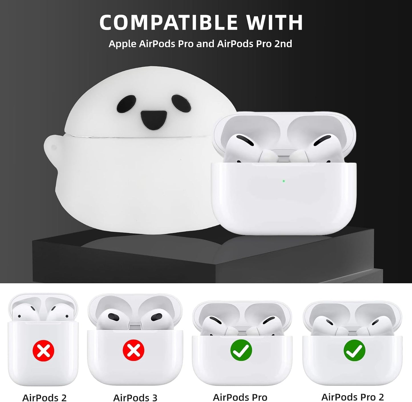 Compatible with Airpods Pro/Pro 2Nd Generation Case Cute