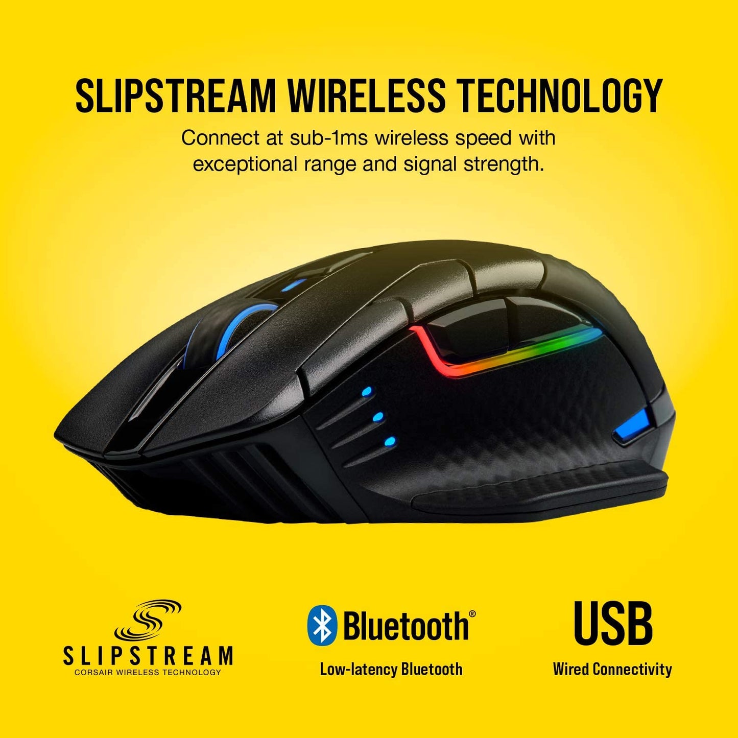 Corsair Dark CORE RGB PRO Wireless/Wired FPS MOBA PC Gaming Mouse – Black