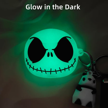 Glow in the Dark Airpods 4 Case with Cleaner Kit&Cute Panda Keychain