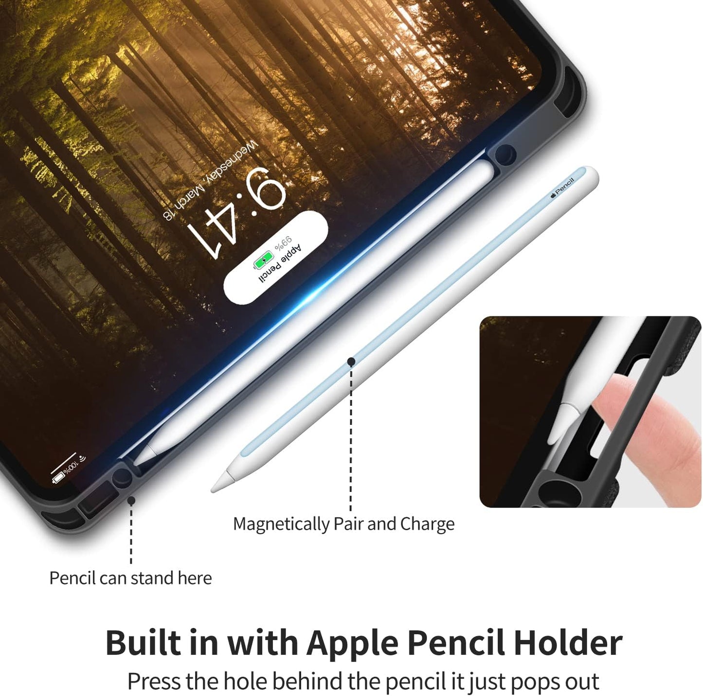 Case for Ipad Pro 12.9 2022 6Th/5Th/4Th/3Rd Generation