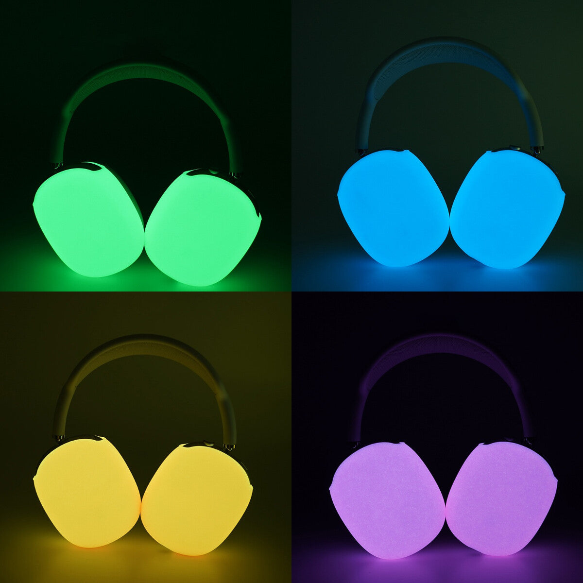For Airpods Max Luminous Shockproof Silicone Headphone Case Replaceable Cover