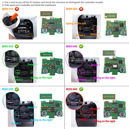 Textured Black Back Paddles Programable Rise V4 Remap Kit for PS5 Controller BDM-030 040 050 060, Upgrade Board Redesigned Back Shell Buttons Attachment for PS5 Controller - NO Controller